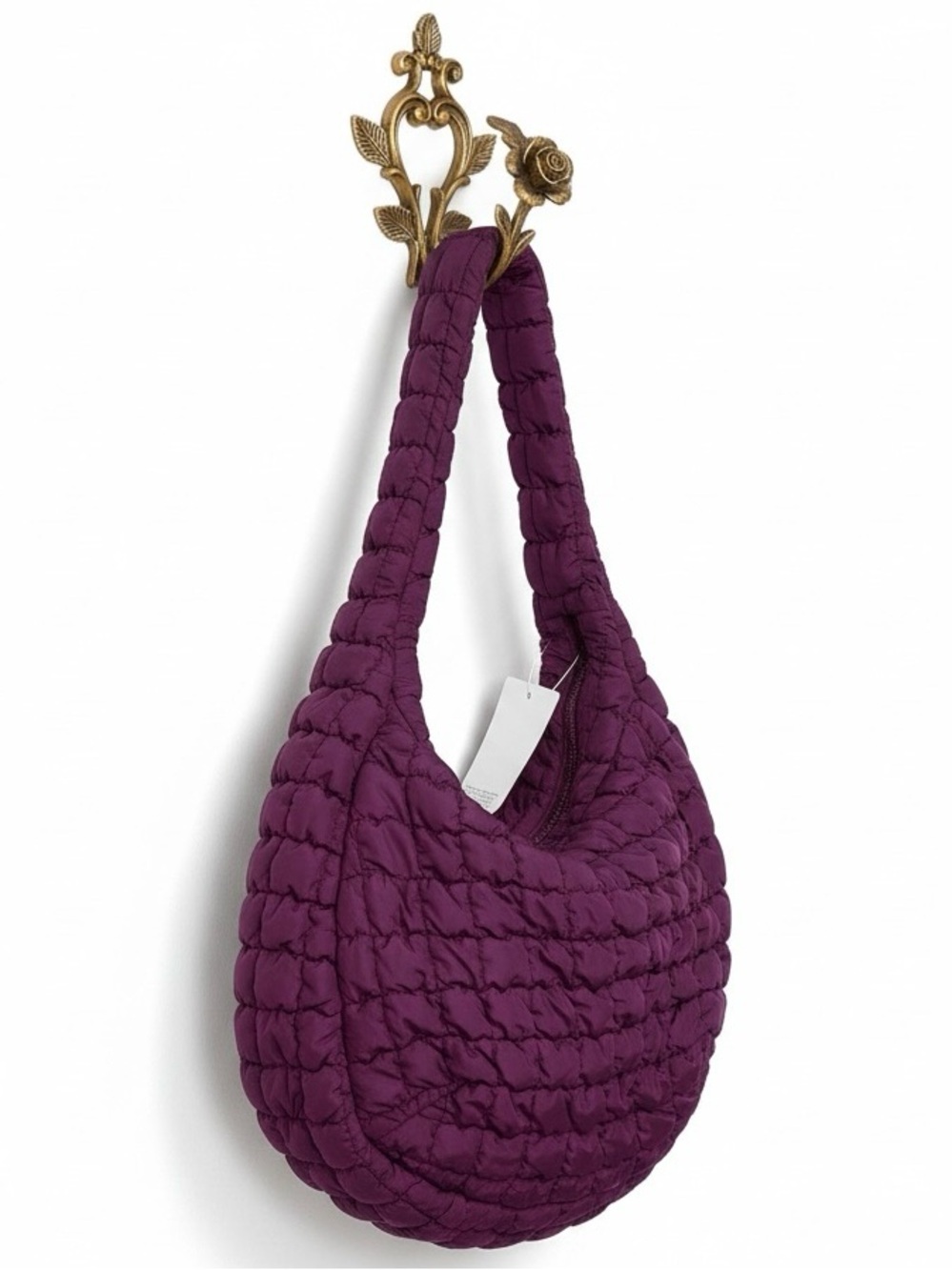 COS Oversized Quilted Large Crossbody Bag - Purple - Picture 6 of 9